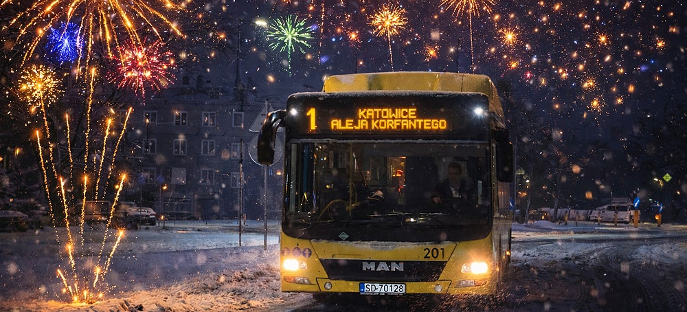 Sylwester pod Spodkiem w Katowicach? Jedź ZA DARMO!